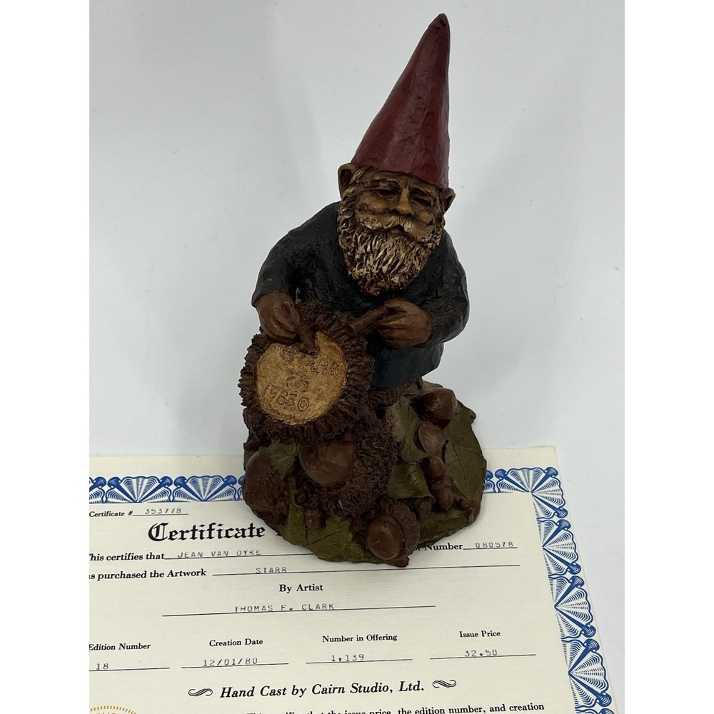 Tom Clark Starr Ringo Starr Gnome Edition 18 with‎ COA Drummer For The Beatles